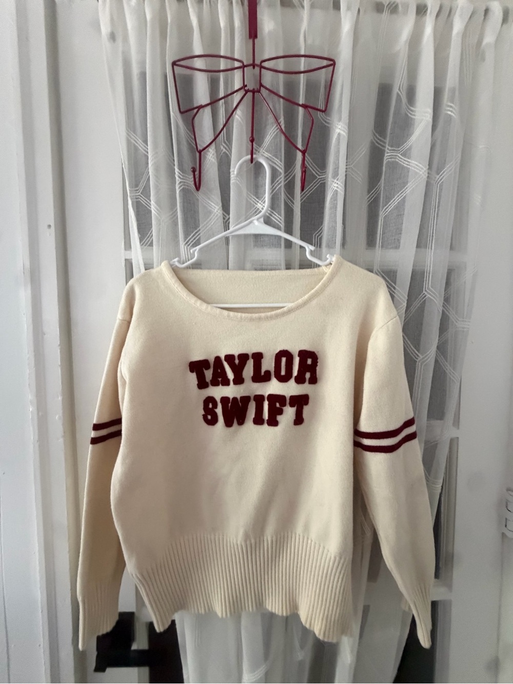 Taylor Swift official varsity sweater red era